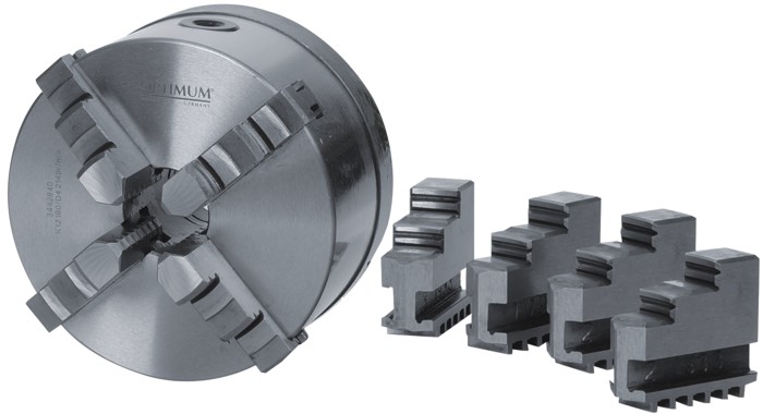 Четырехкулачковый токарный патрон Optimum Ø 250 mm Camlock D1 - 6”